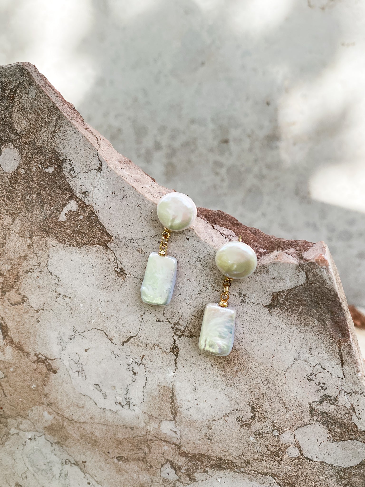 The Stretched Keshi Earrings