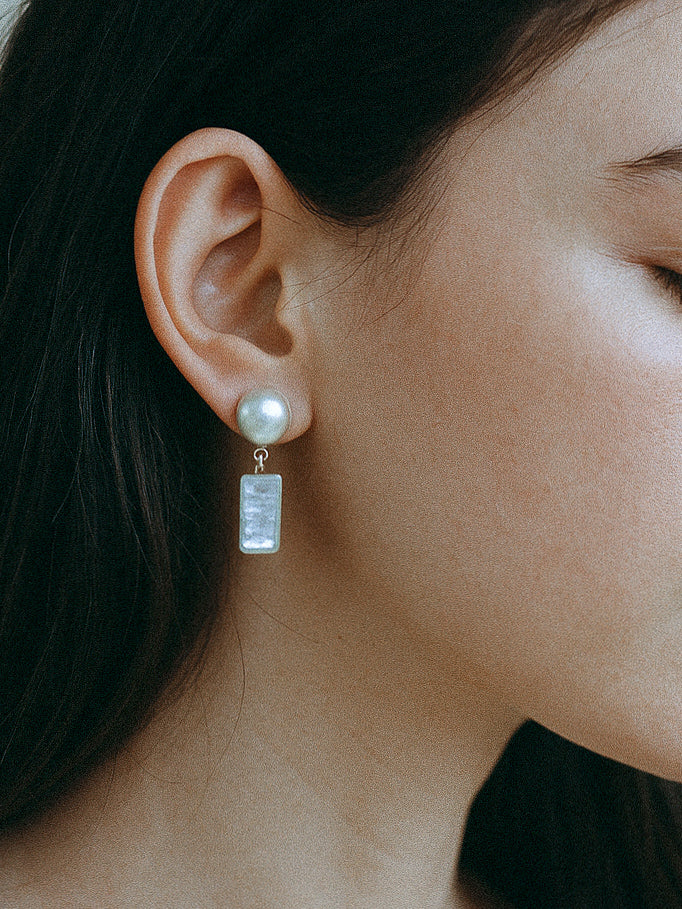 The Stretched Keshi Earrings