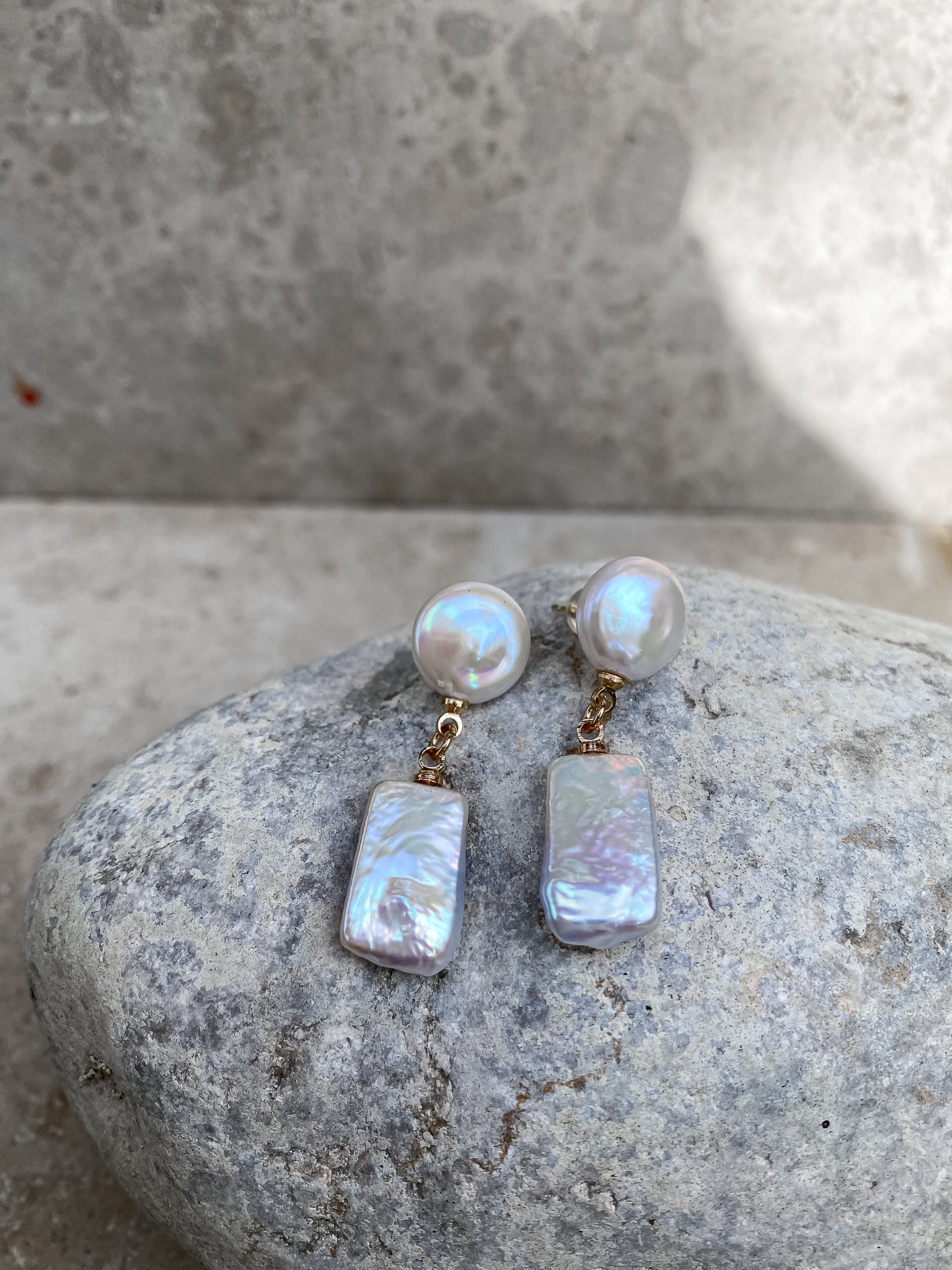 The Stretched Keshi Earrings