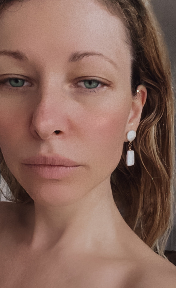 The Stretched Keshi Earrings